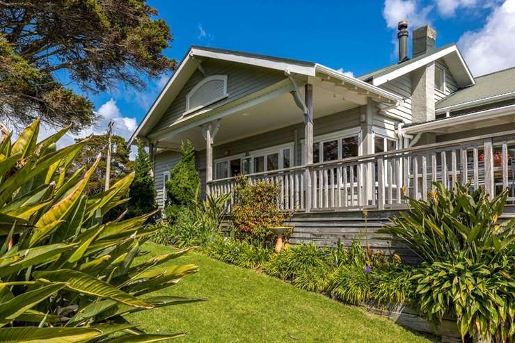 A 4.4ha block, complete with farmhouse, is up for grabs at 54 Korora Road, in Oneroa. The vendors bought it in 1971 for $43,000. Photo / Supplied