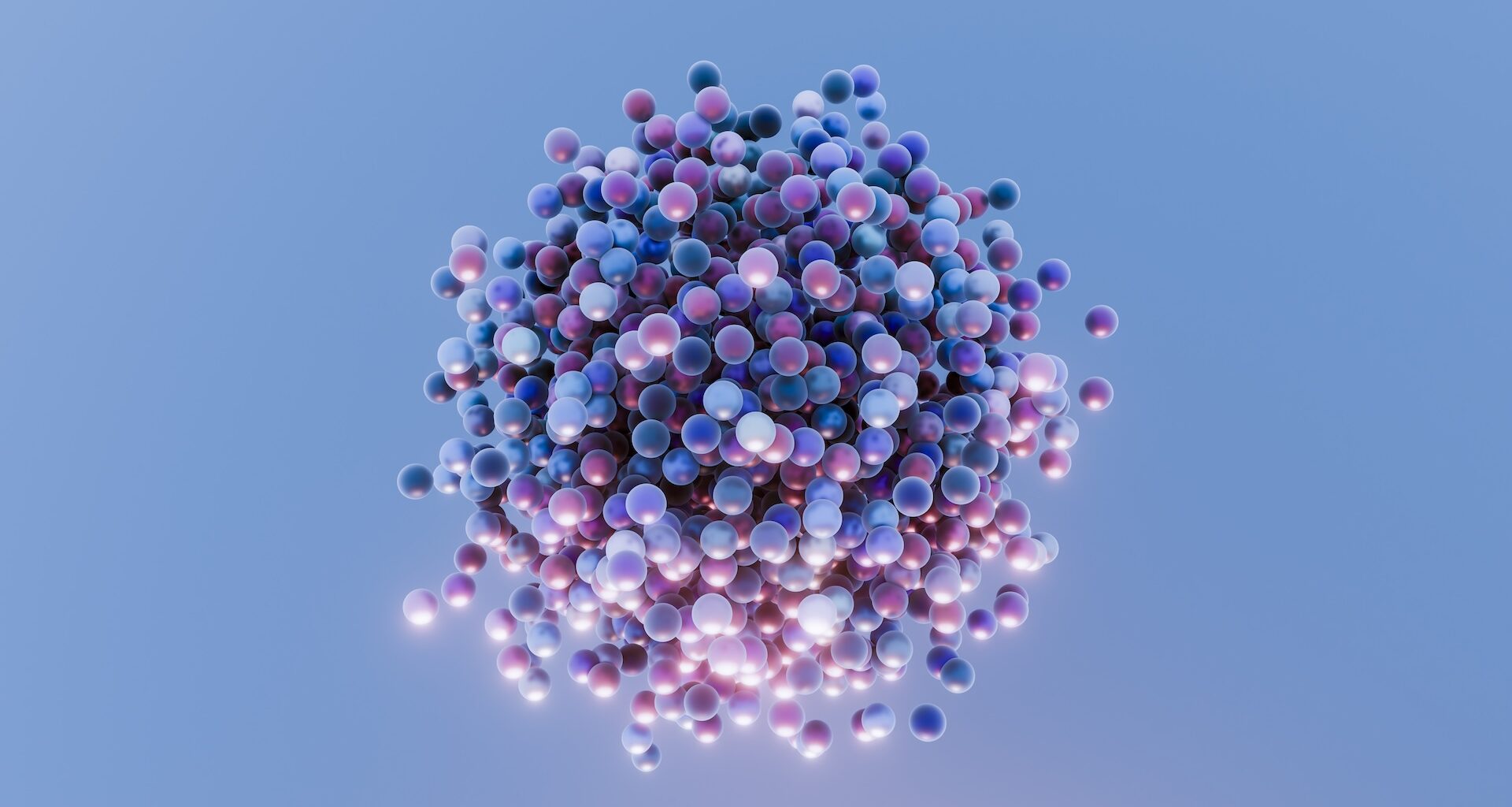 An illustration of small particles gathered together in an orb