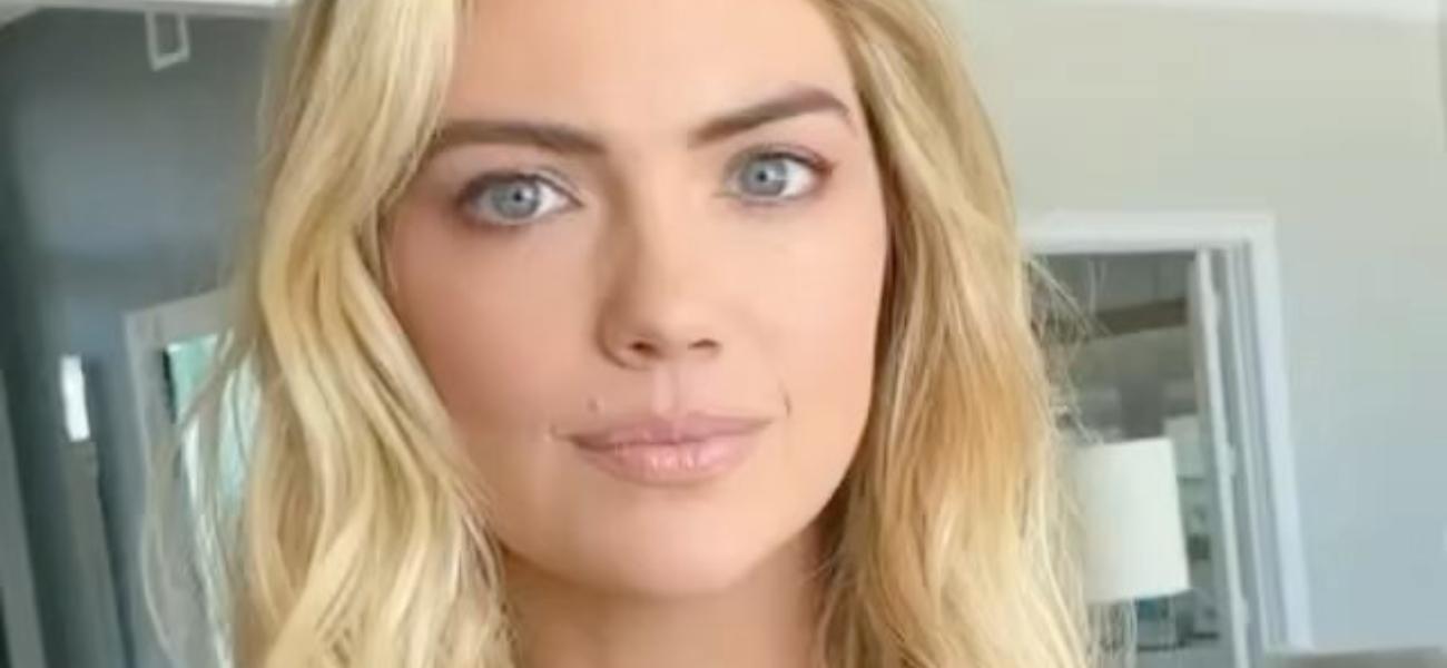 Kate Upton 'Better Than Ever' In Tight Nipple-Baring Dress