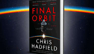 a promo banner for a new science fiction book