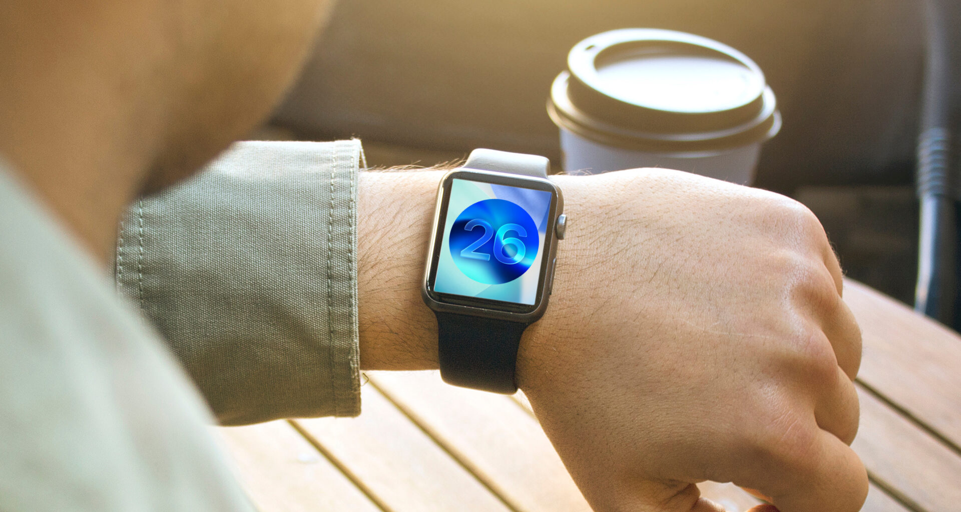 watchOS 26 logo on an Apple watch