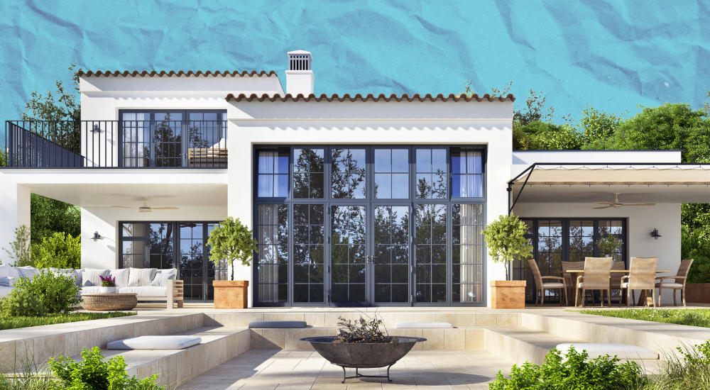 Luxury home representing the stronger market compared to current residential housing starts