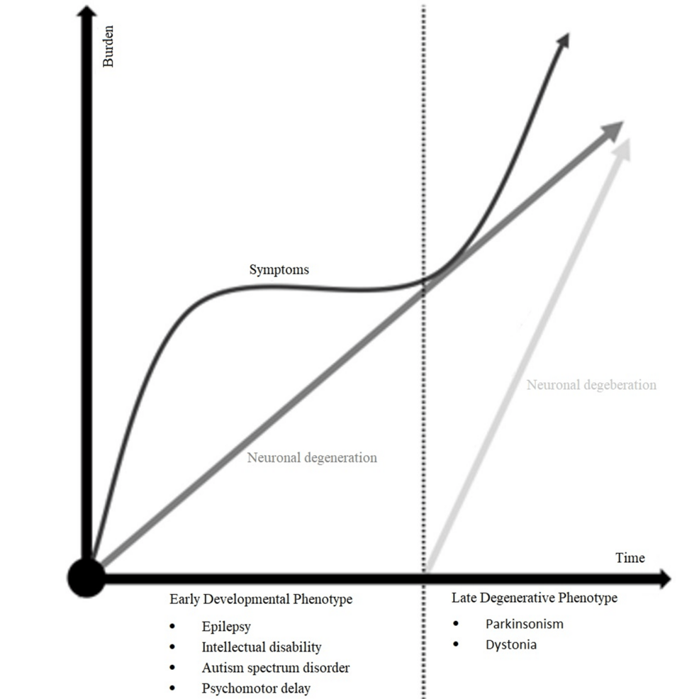 Genetics and Phenotypes of Late-Onset Neurodegeneration in Neurodevelopmental Disorders