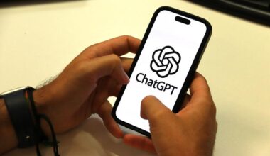 A person using ChatGPT on their mobile phone