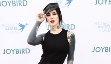 Kat Von D unveils tattoo transformation after blacking out over 80% of her body
