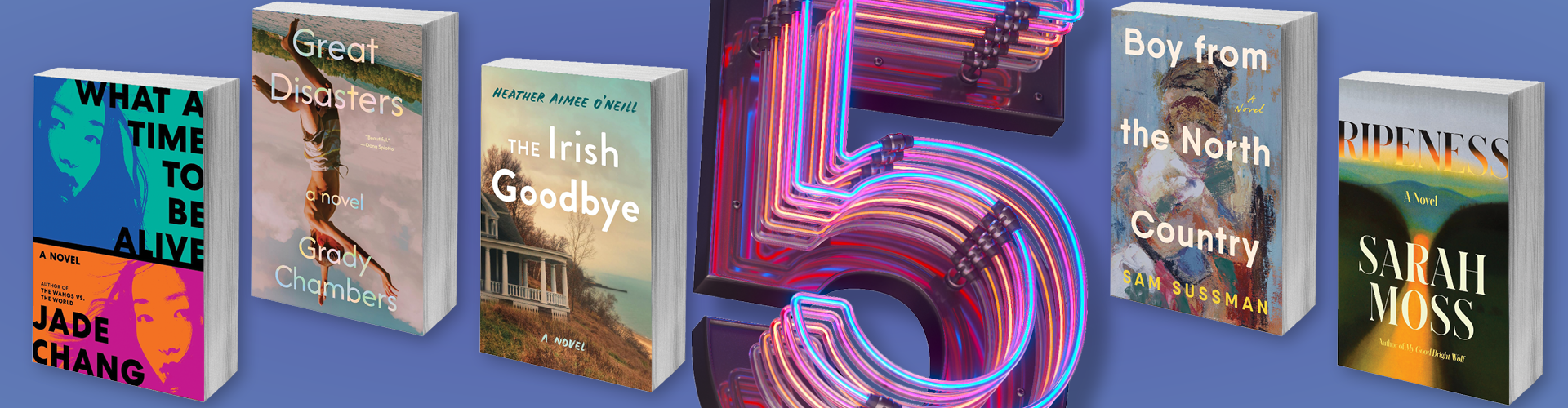 Fiction 5 book covers