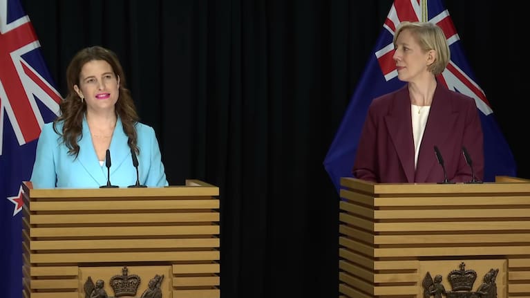 Finance Minister Nicola Willis and incoming Reserve Bank Governor Dr Anna Breman.