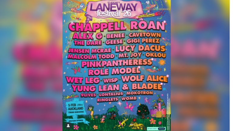 Laneway's lineup of artists for 2026. 