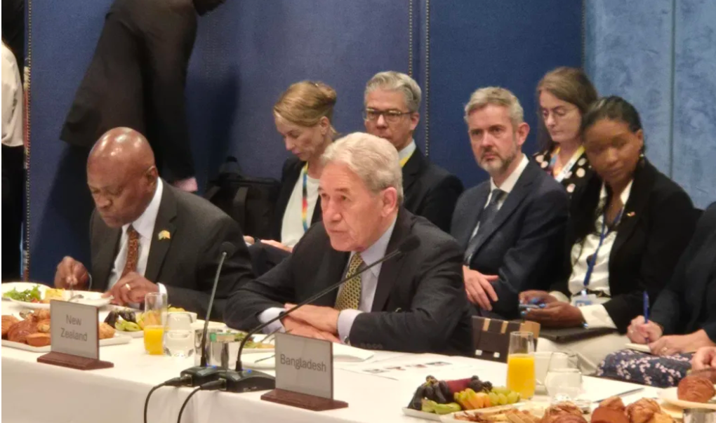 Peters lobs 'truth bomb' on climate change at UN