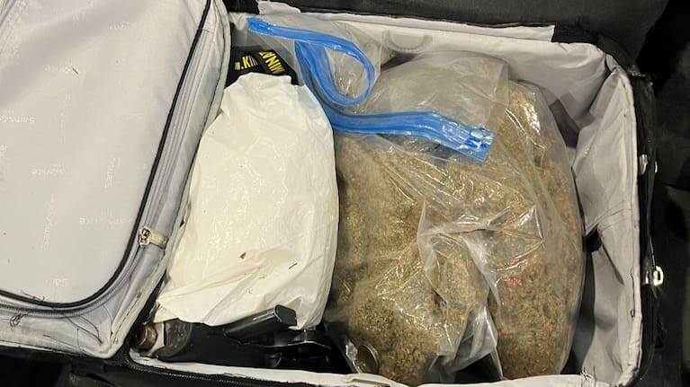 Some of the items located following a police search warrant at a Glen Eden address this week.