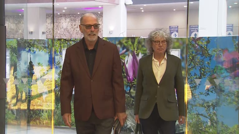 Wayne Brown (left) and close advisor Chris Matthews (right) walk into the Auckland Council building for the first time following his victory three years ago (file image).