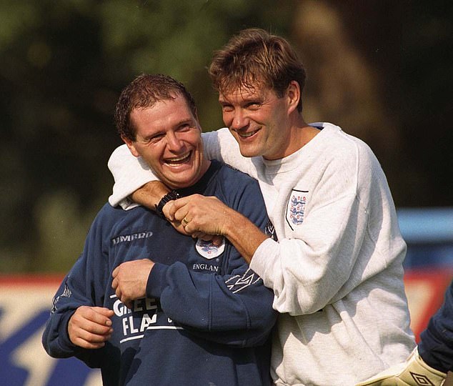 Gascoigne and then-England manager Glenn Hoddle in 1997. Paul says that he was 'warned' about Hoddle as 'he’ll want to make a name for himself'