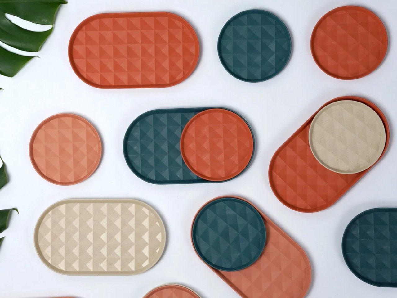 Plates made from bamboo fiber brings sustainability to your table