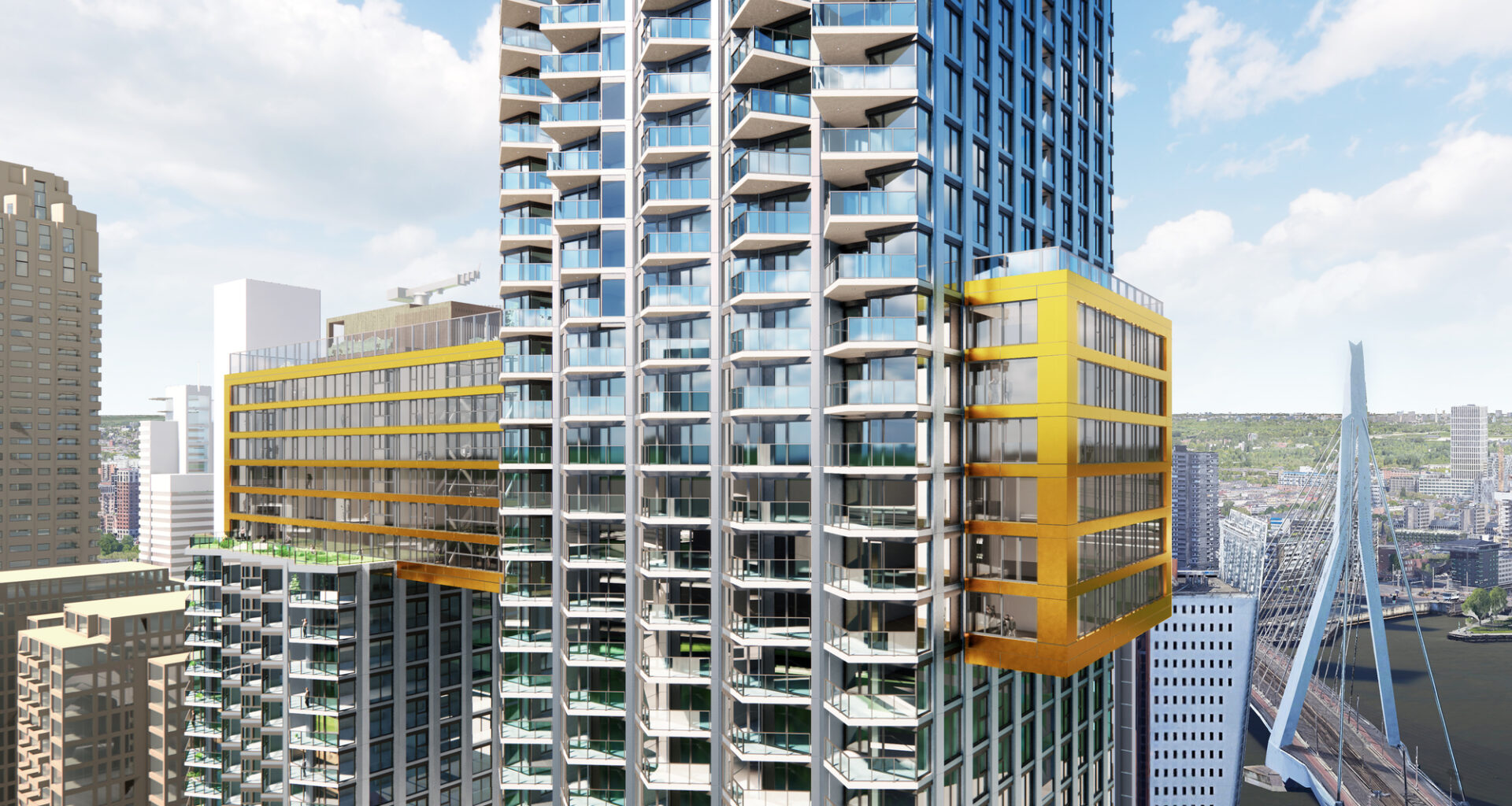 MVRDV Advances Urban Densification with The Sax Residential Towers in Rotterdam