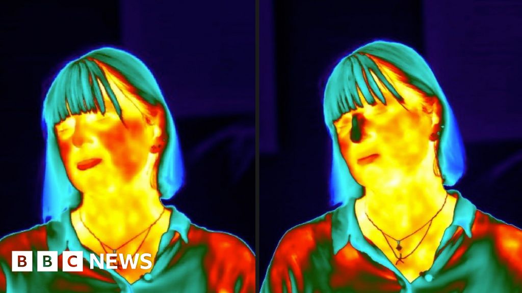 Thermal cameras read stress on my face