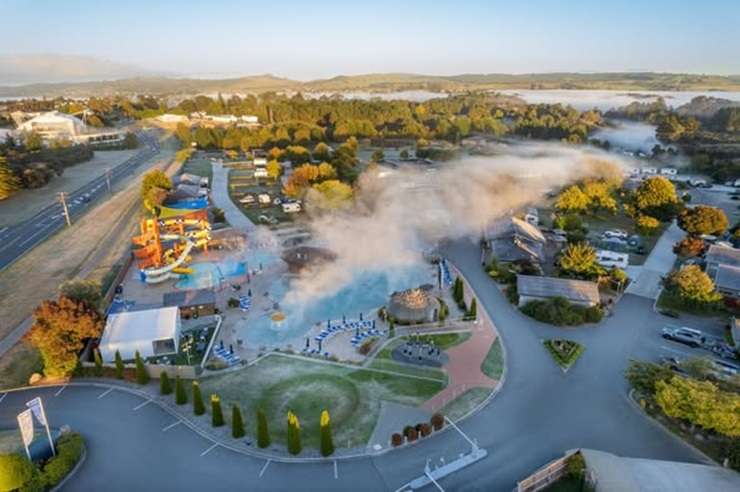 Lake Taupō Holiday Resort is the latest holiday park to be snapped up by Australian-owned Hampshire Holiday Parks. Photo / Hampshire Holiday Parks NZ Facebook
