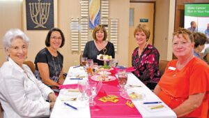 L to R: Marlys Meckler, Sally Laufer, Ann Soble, Donna Perryman, Karyn Rizzi-Jimenez