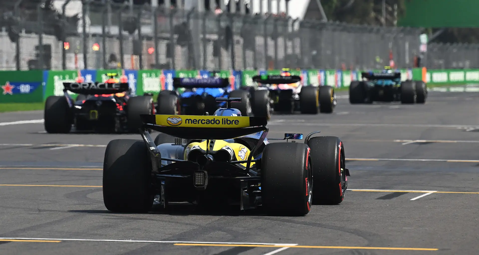 MEXICO CITY, MEXICO - OCTOBER 23: Oscar Piastri of Australia and McLaren speaks in the Drivers