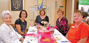 L to R: Marlys Meckler, Sally Laufer, Ann Soble, Donna Perryman, Karyn Rizzi-Jimenez