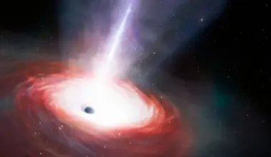 Artist's depiction of a quasar with a superfast outflow. Credit - NOIRLab/NSF/AURA/J. da Silva/M. Zamani