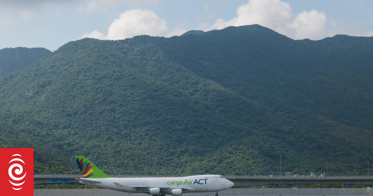Cargo plane slides off runway in Hong Kong, media reports two dead