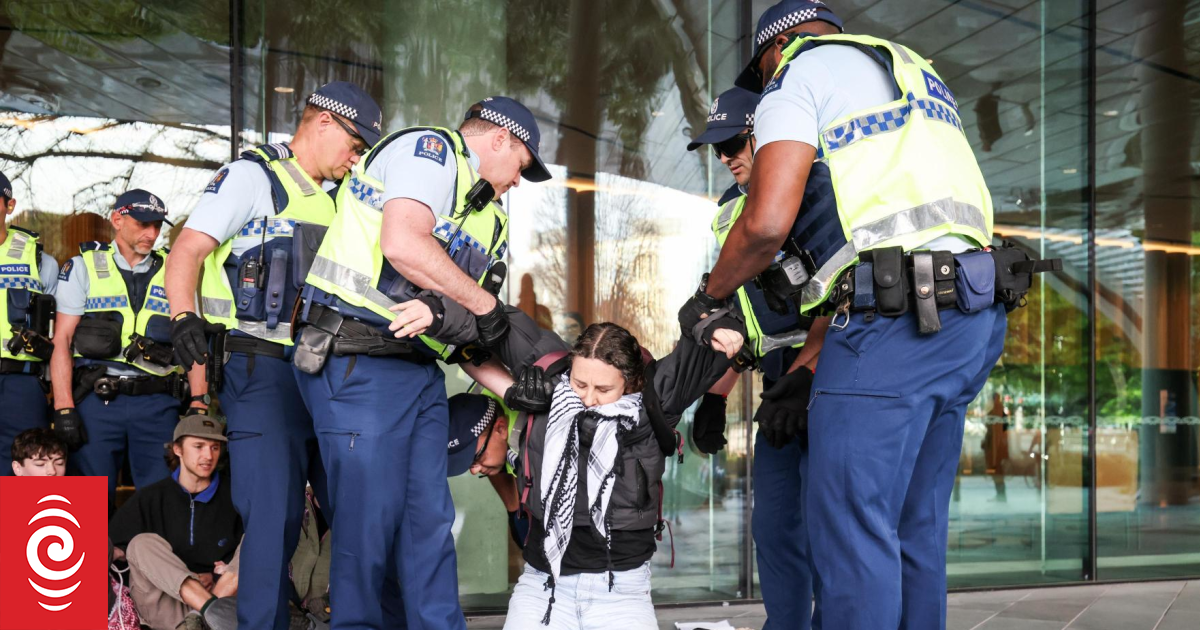 Arrests as protesters target Christchurch aerospace summit