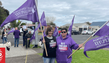 Thames Hospital nurses picket over understaffing, workload