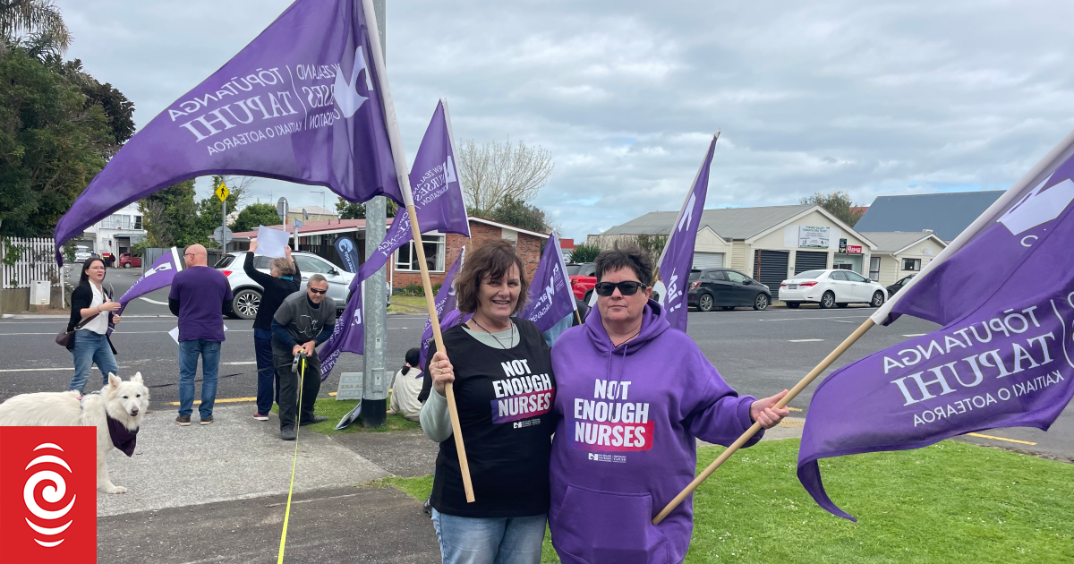 Thames Hospital nurses picket over understaffing, workload