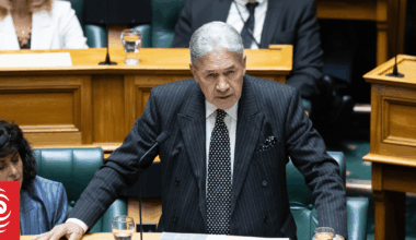 Foreign Minister Winston Peters delivers speech in the Oxford Union Debate