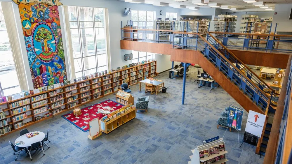 Inside the Brentwood branch of the Jacksonville Public Library