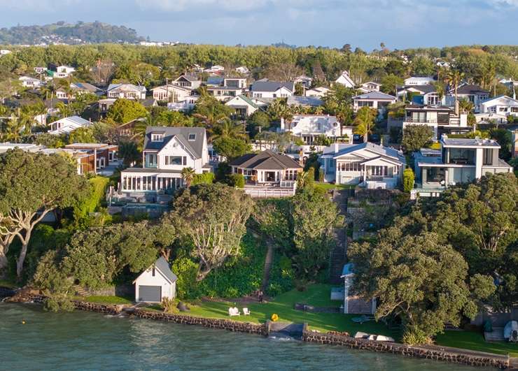 The brick and tile home on Rawene Avenue, in Auckland’s Westmere, could be bowled and replaced with a trophy residence. Photo / Supplied