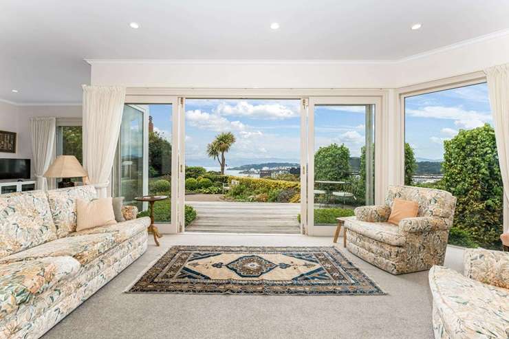 The turret house at 3 Rawhiti Terrace, in Kelburn, Wellington, has a price tag of $2m-plus. Photo / Supplied