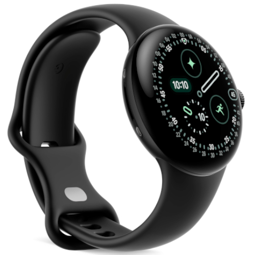 Render of the black Google Pixel Watch 4