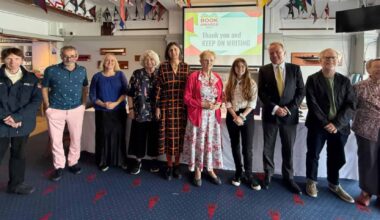 Book Awards winners lined up