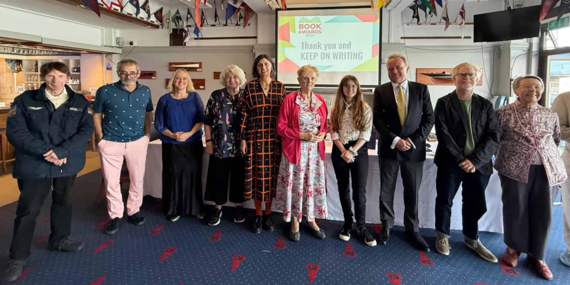 Book Awards winners lined up