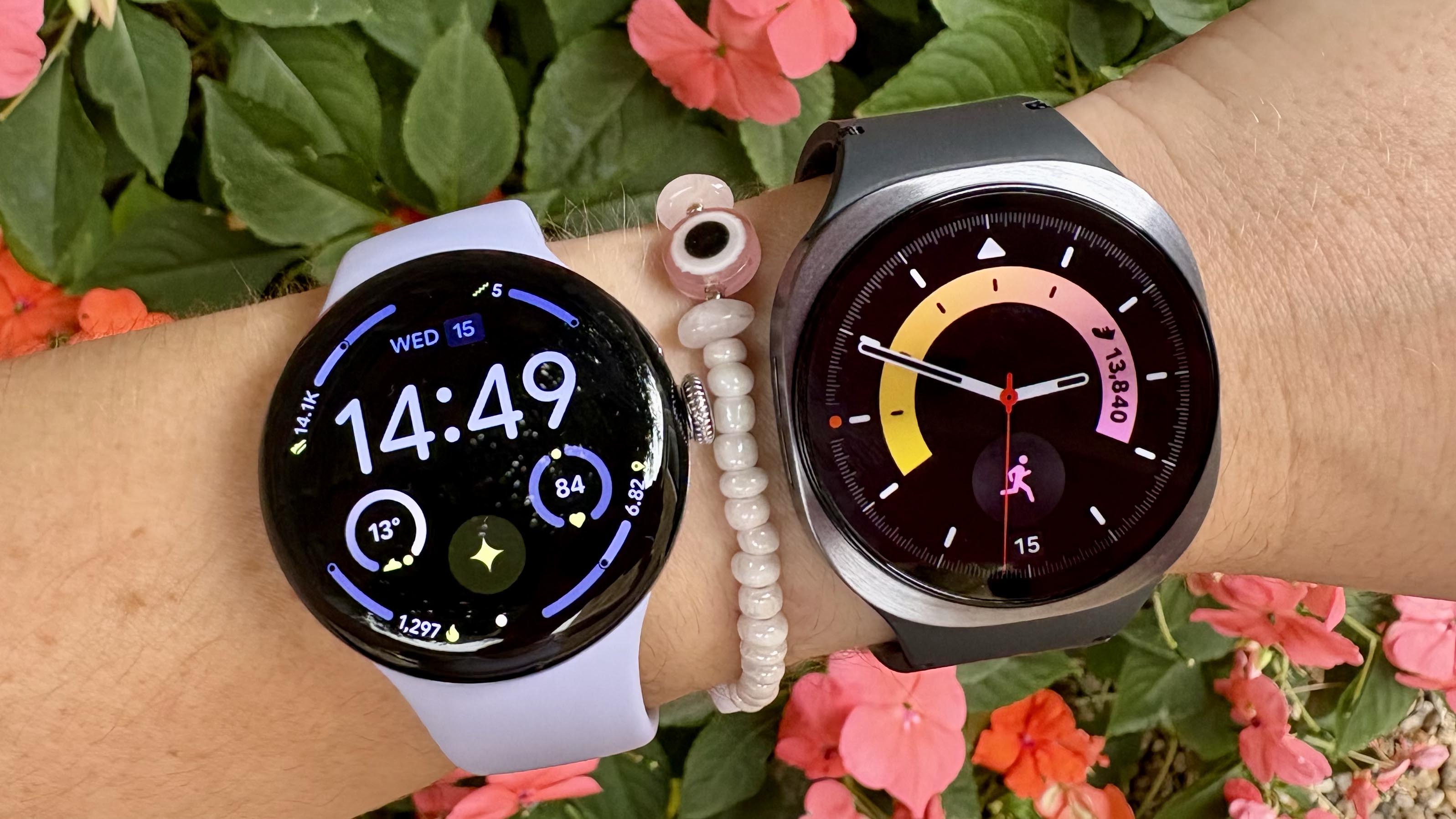 The Google Pixel Watch 4 and Samsung Galaxy Watch 8