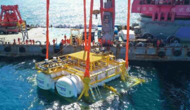 Underwater internet power project in China