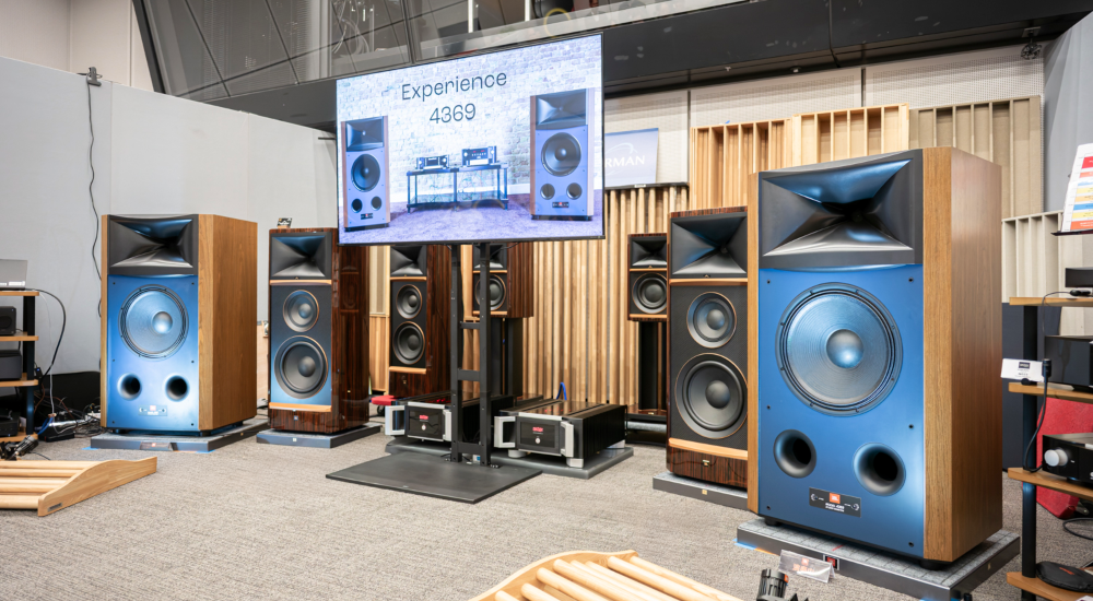 Harman JBL 4369 Studio Monitor loudspeakers at the Tokyo International Audio Show 2025