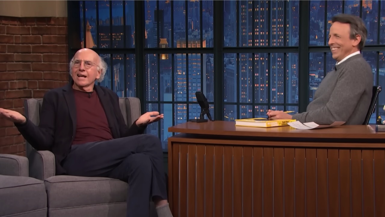 Larry David Goes on Late Night to Promote a Book He Didn't Work On
