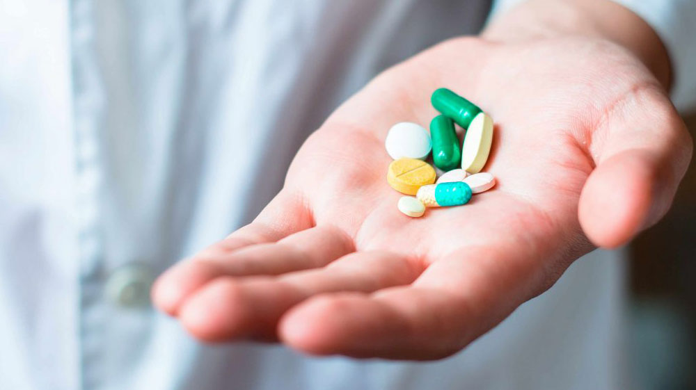 Medicine in hand