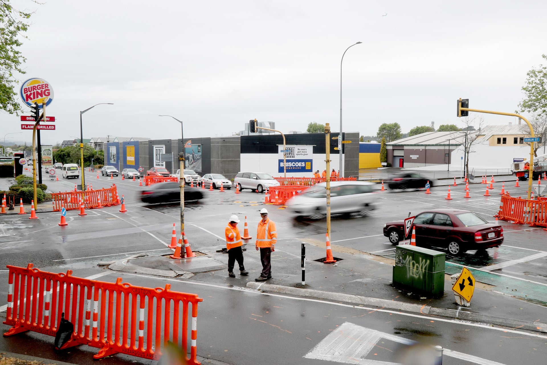 Road workers regularly experienced near-misses. Photo / Bevan Conley