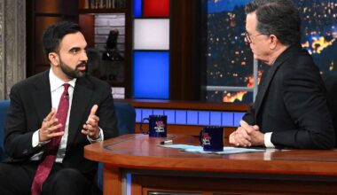 Zohran Mamdani says 'Late Show' pitched him 'game' about war on Gaza