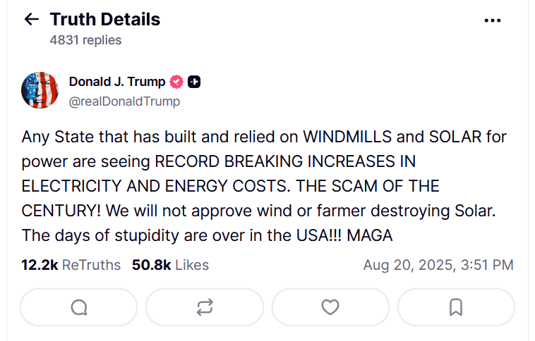 Renewable Energy in the USA: Stupid is as Stupid Does 