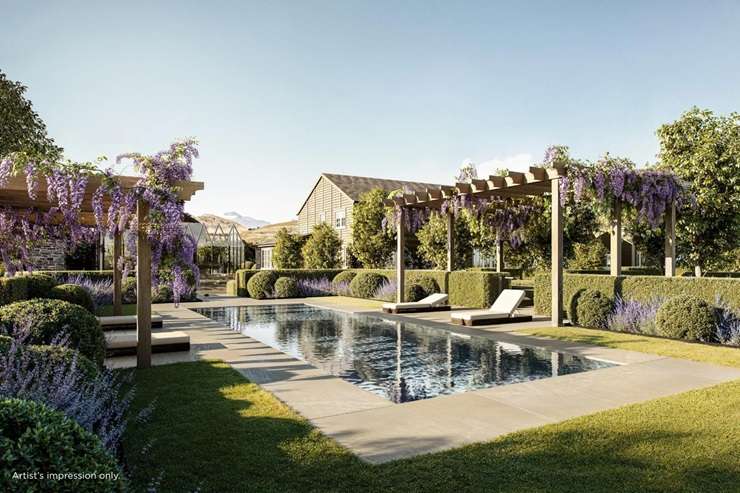 Winton's Ayrburn residences are the first to hit the market in its $200m Ayrburn estate. Artwork / Supplied