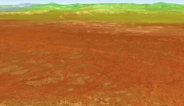 Melting Arctic ice turns rivers orange