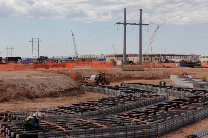 An OpenAI data center under construction in Abilene, Texas, on September 23, 2025.