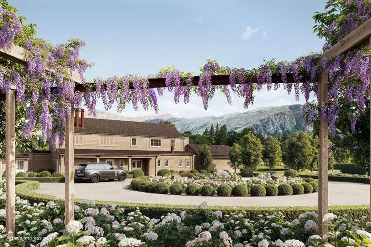 Winton's Ayrburn residences are the first to hit the market in its $200m Ayrburn estate. Artwork / Supplied