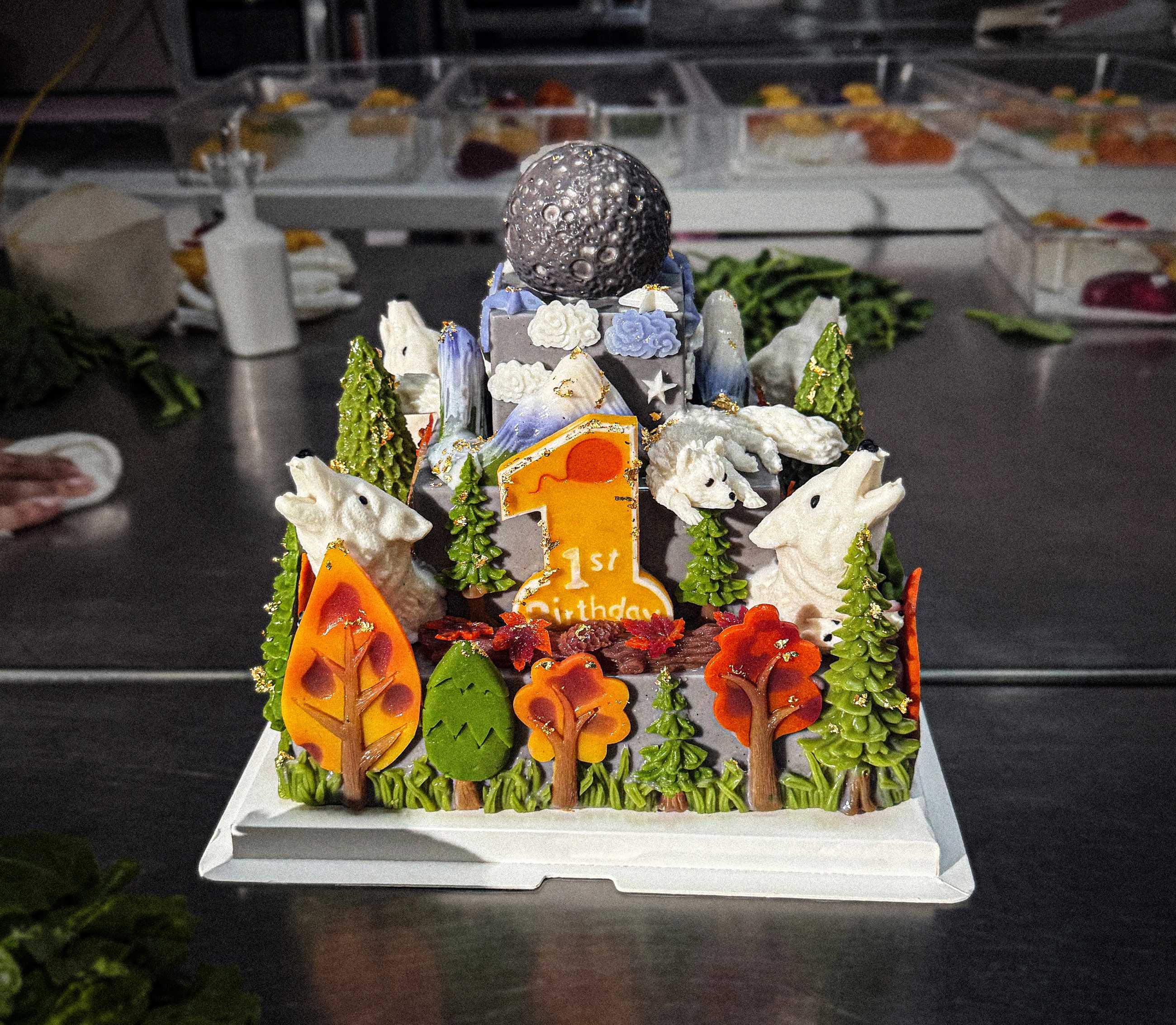 Colossal Dire Wolves Birthday Cake