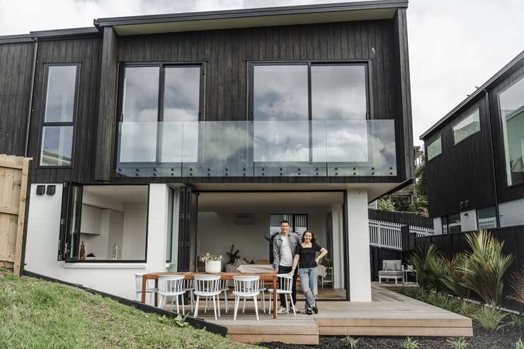 Alice and Caleb Pearson are proud of their work on Rosario Crescent: “They are amazing homes. Whenever we go there, it’s like we want to live there.” Photo / Supplied
