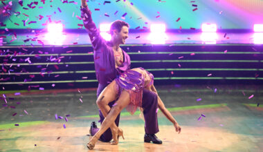 Dylan Efron and Daniella Karagach on Dancing with the Stars.